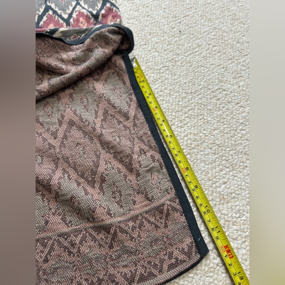 Peruvian Connection Pima Cotton Knit Skirt geometric ikat pattern Size Small - Picture 13 of 13